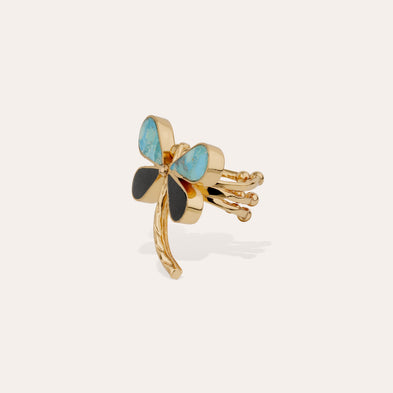 Libelula Gold Ring - Turquoise