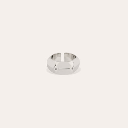Bague Mila strass argentée