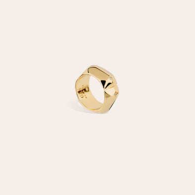 Bague Mila strass dorée