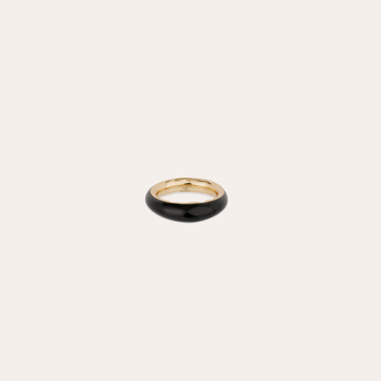 Anillo Selva dorado de acetato