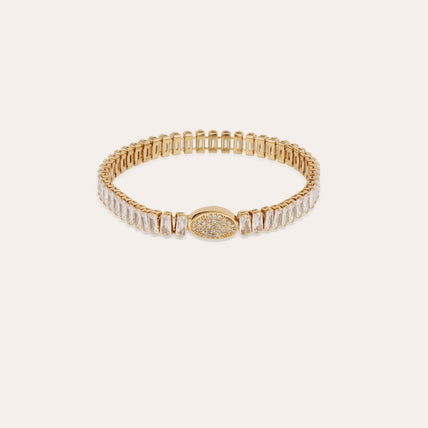 Paillette gold-tone bracelet