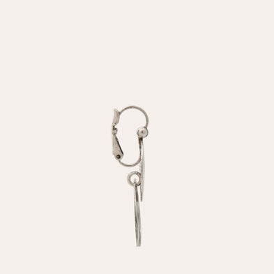 Very Diva double small silver earrings