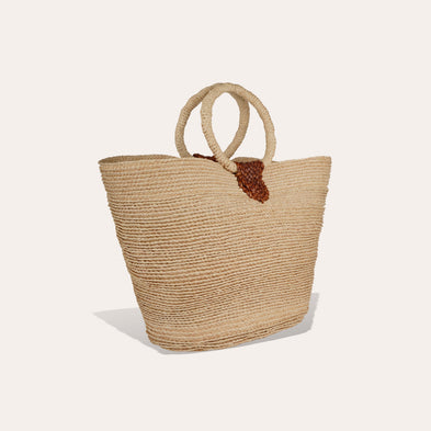 Sac panier Ponche raphia