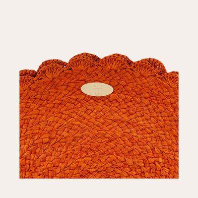 Sac pochette Sun raphia