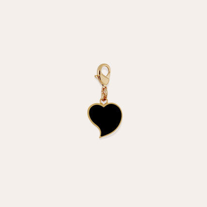 Charm pendentif Mirage Coeur émail petit modèle doré