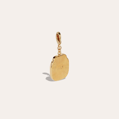Mirage Scarab Enamel Charm Pendant Large Gold