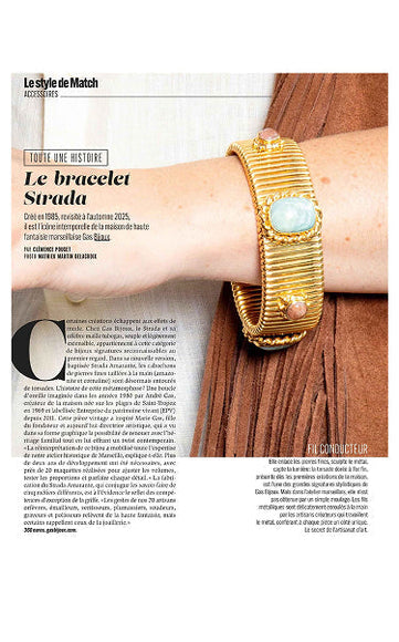 Le bracelet Strada à l'honneur dans Paris Match : l'icône de nos Ateliers