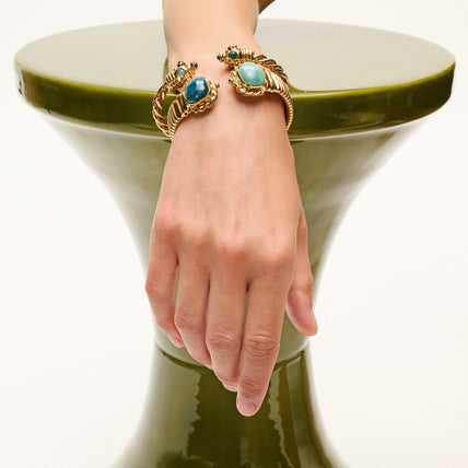 Amarante Double Bracelet small size - Amazonite & Blue Apatite
