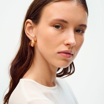 Mila hoop earrings in gold