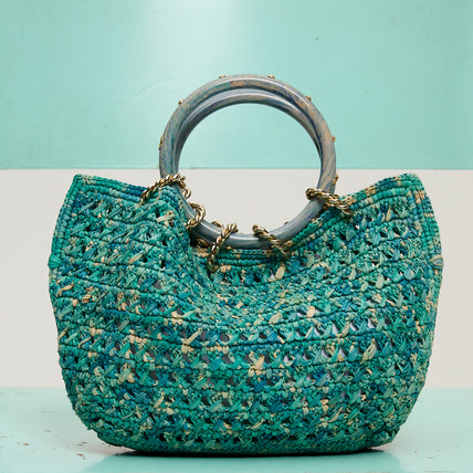 Sac bourse Canoubiers raphia
