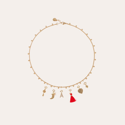 Charms pendentif lettre Z strass doré