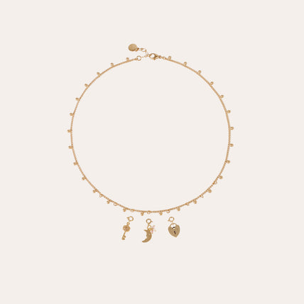 Charms pendentif Clef doré
