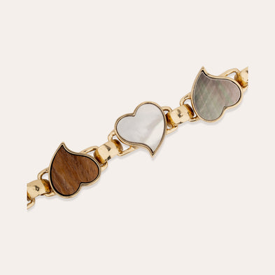Mirage Heart Multi-Gold Bracelet