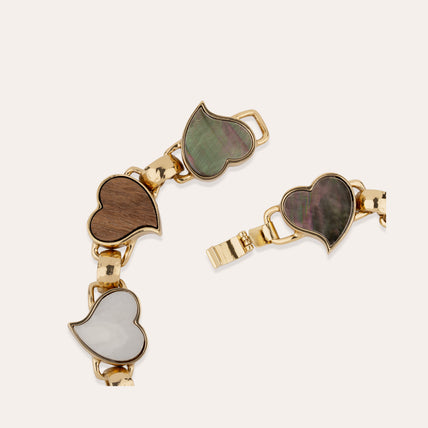 Mirage Heart Multi-Gold Bracelet