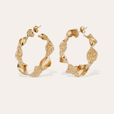 Boucles d'oreilles Mira torsade moyen modèle