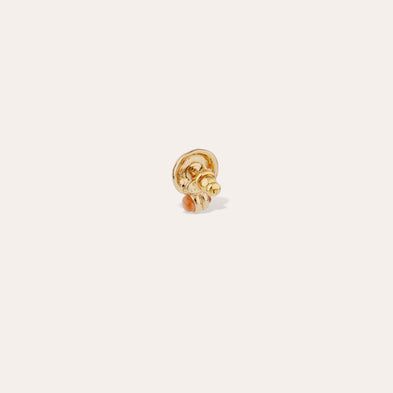Boucles d'oreilles puce Amarante cabochons mini - Quartz rose