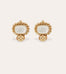 Boucles d'oreilles Amarante - Nacre blanche