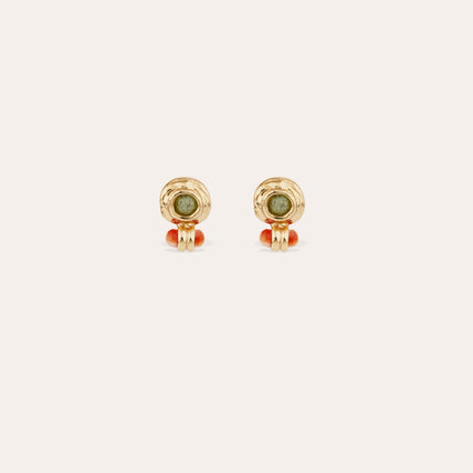Boucles d'oreilles puces Amarante mini