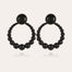 Andy Large size Gold-Toned Large size Earrings - Black