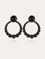 Andy Large size Gold-Toned Large size Earrings - Black