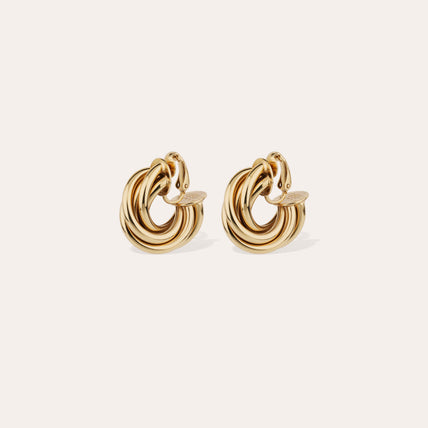 Boucles d'oreilles créoles Atik mini dorées