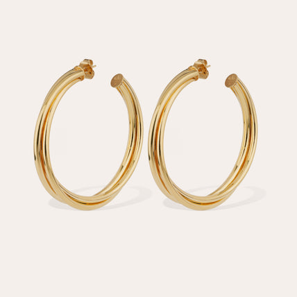 Atik Large Gold Hoop Earrings