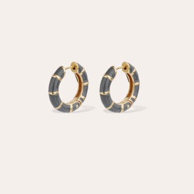 Boucles d'oreilles Bambou mini émail