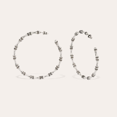 Boucles d'oreilles Bambou grand modèle