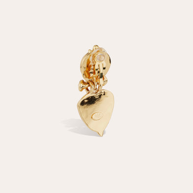 Boucles d'oreilles Colorado dorées - Nacre blanche
