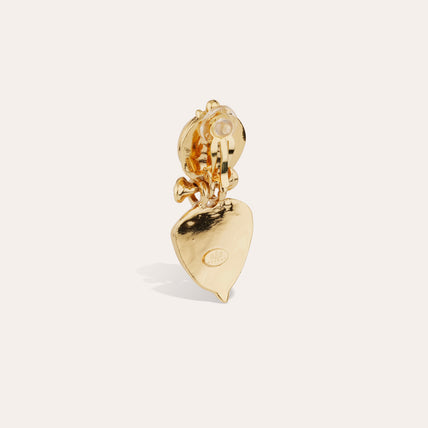 Boucles d'oreilles Colorado dorées - Nacre blanche
