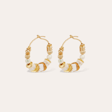 Pendientes de aro Aloha mini