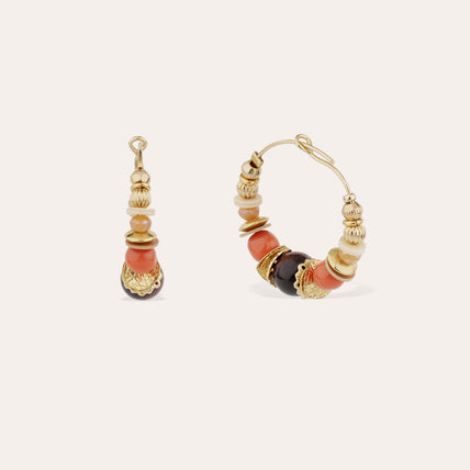Aloha Mini Earrings - Tiger's Eye