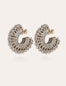 Boucles d'oreilles Crocus raphia dorées