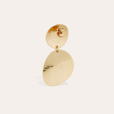 Boucles d'oreilles Diva Nuage dorées