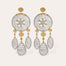 Boucles d'oreilles Fanfaria raphia dorées