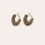 Izzia Small Gold Earrings - Labradorite