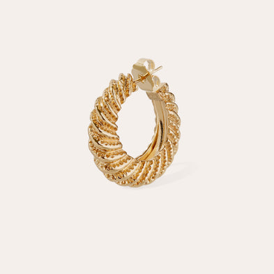 Boucles d'oreilles créoles Kontiki dorées