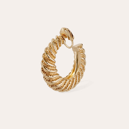Boucles d'oreilles créoles Kontiki dorées