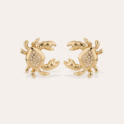 Mini Krabe Rhinestone Earrings