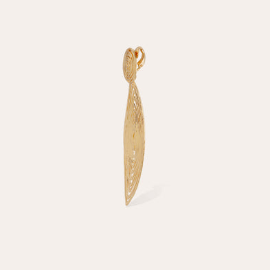Boucles d'oreilles Longwave petit modèle dorées