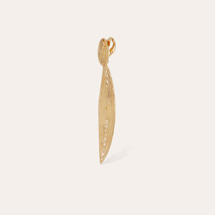 Boucles d'oreilles Longwave petit modèle dorées
