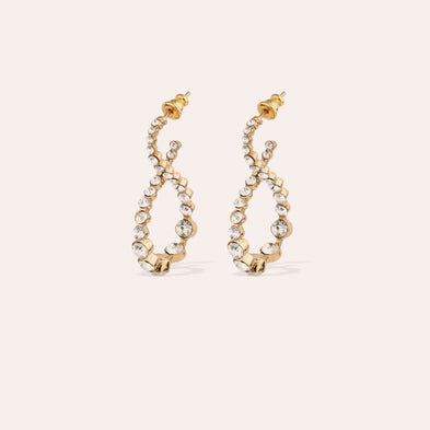Boucles d'oreilles Loop strass