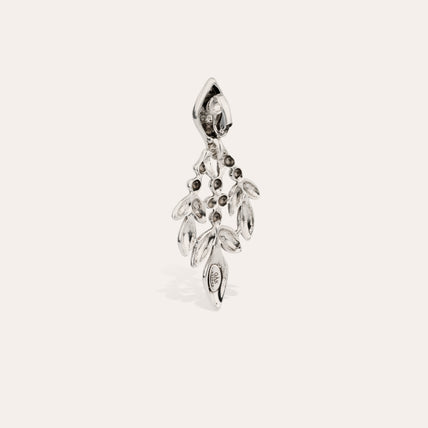 Boucles d'oreilles Olea grand modèle argentées