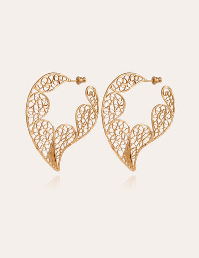 Boucles d'oreilles Paule dorées