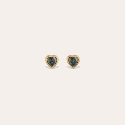 Boucles d'oreilles puce Amore - Jaspe Kambaba