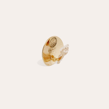 Boucles d'oreilles puces Diva petit modèle dorées