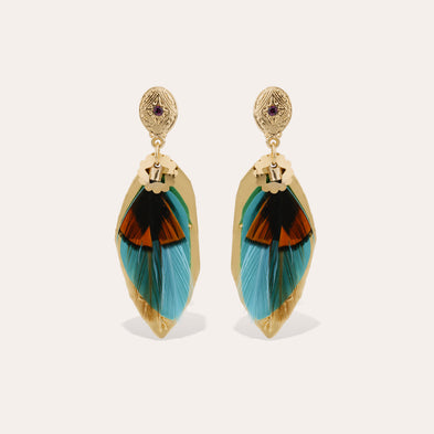 Boucles d'oreilles Sao dorées
