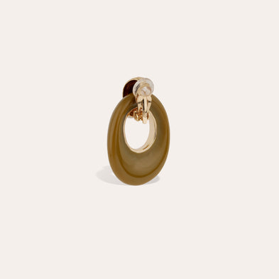Ohrringe „Selva“, kleines Modell – Khaki