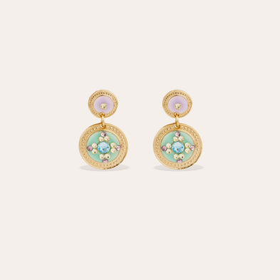 Boucles d'oreilles Sequin dorées