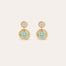 Boucles d'oreilles Sequin dorées